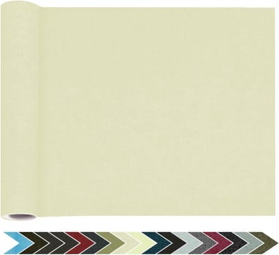 Zelfklevende Linnen Stof Reparatiepleisters 20x100 cm Beige voor Bank en Stoelstoffen