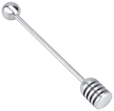 Dailygoods- Honingdipper Hoogwaardige 304 Roestvrij Stalen - Antiroest - Menglepel - Praktisch Gereedschap - Gemakkelijk Schoon te Maken - Comfortabele Grip - Honinglepel