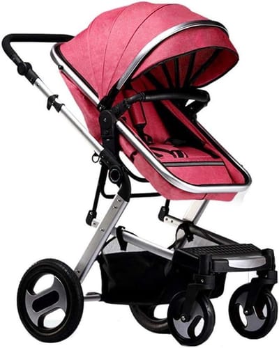 Kinderwagen Opvouwbaar - Reiswagen Buggy - Comfortabel Reizen - Anti-shock Vering - 40x81x103 cm - Roze