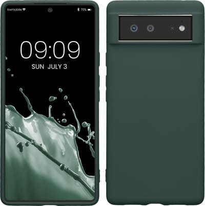 kwmobile telefoonhoesje geschikt voor Google Pixel 6 - Hoesje voor smartphone - Back cover in mosgroen