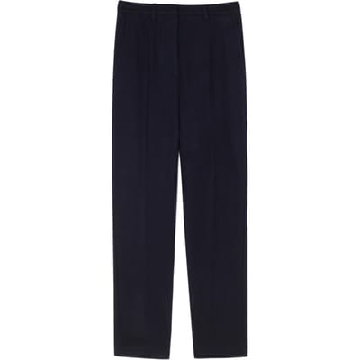 American Vintage 7/8 Cigarette Trousers Navy Size: XS | Formal pants Outlet | Dames | Blauw