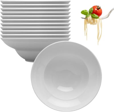 LUBIANA Kaszub Diepe Borden 26cm - 30 stuks - Wit Porselein