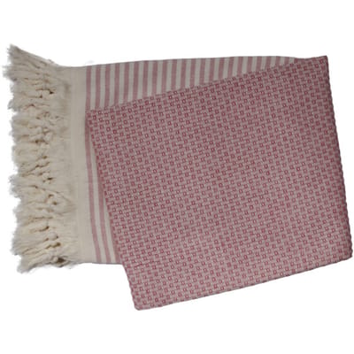 PHLOX Hamamdoek 100 x 200 cm, saunadoek, strandhanddoek, yogadoek en spa-doek, zacht, lichtgewicht, groot, Oeko-Tex gecertificeerd 100% katoen - rood