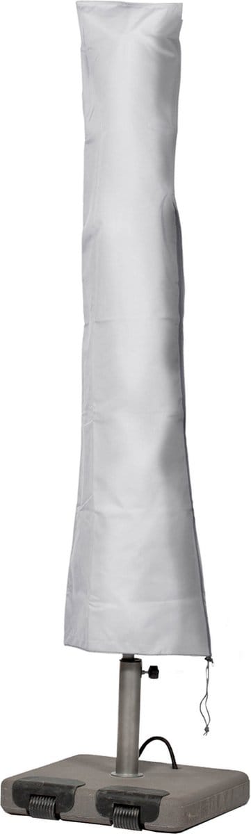 Beschermhoes voor parasol | 240 cm x 35 / 60 cm | geschikt voor parasols tot Ø 450 cm | polyesterweefsel, Kleur: taupe (lichtgrijs)