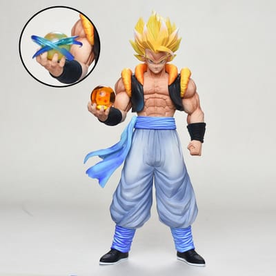 29,5 cm / 11,41 pouces Anime Dragon Ball Z Figurine Gogeta DBZ Gogeta Figurine d'Action Statue Modèle de Collection Jouet Cadeau brown