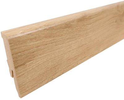 Laminate Plint - Afwerklijst Vloer - Vloer Afwerking - Perfecte Kleurmatch - 260cm Lengte - Manhattan Eiken