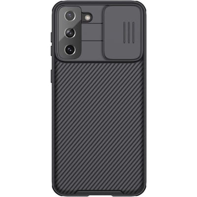 Nillkin - Telefoonhoesje geschikt voor Samsung Galaxy S21 Ultra - CamShield Pro Case - Zwart