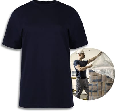 VILS Donkerblauw, katoenen unisex t-shirt met ronde hals