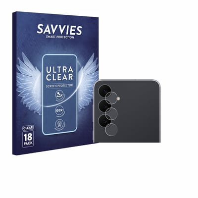 Savvies - Screenprotector voor Samsung Galaxy S25 FE Enterprise Edition (ALLEEN Camera Lens) - Folie Beschermfolie transparant 18 Stuks