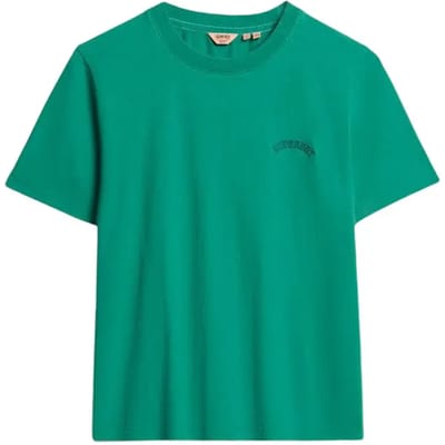 Superdry - Essential Washed T-shirt met logo - Dames - T-shirts