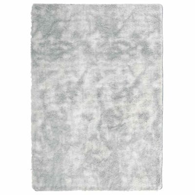 vidaXL - Hoogpolig - vloerkleed - NAVARRA - 240x340 - cm - polyester - zilvergrijs