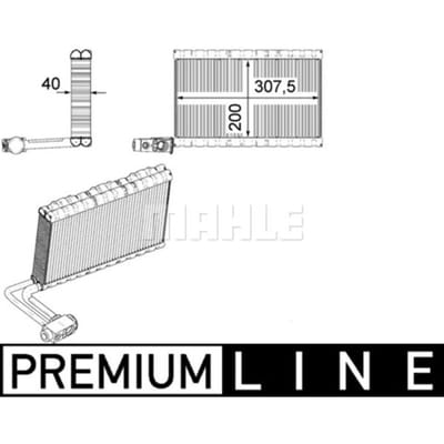 Verdamper, airconditioning MAHLE AE 109 000P