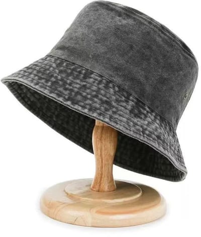 VHV-Unisex Bucket Hat - Vissershoed Dames & Heren - Katoenen Zonnehoed - UPF 50+ UV Bescherming - Opvouwbare Zomerhoed voor Wandelen Camping en Tuinieren - Zwart