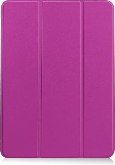 Hoesje - Geschikt voor Apple iPad Air 5 (2022) - 10.9 inch - 5e Generatie - M1 - Dun & Stevig - Trifold Bookcase - Hard Cover Case - Met Uitsparing Geschikt voor Apple Pencil - Hardcover Book - Tablet Hoes - Paars