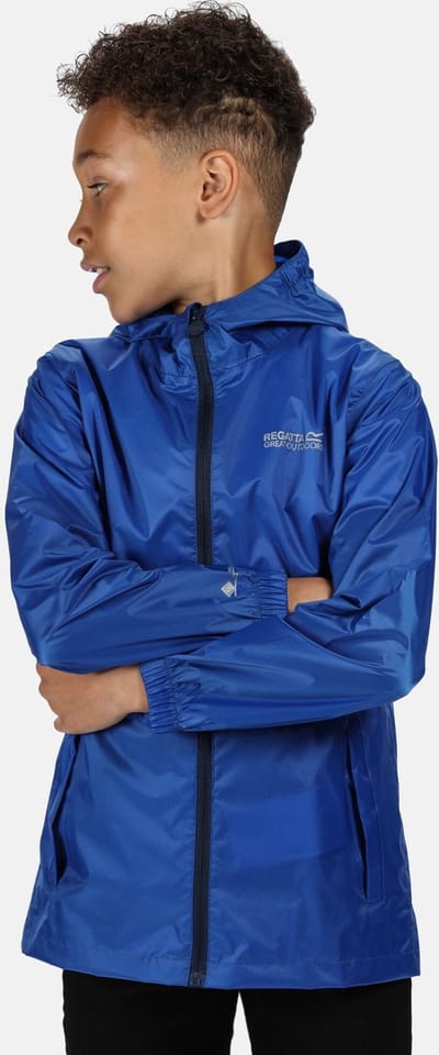 Pack It III Lichtgewichte Waterdichte Handig te Verpakken Wandeljas - Outdoorjas - Kinderen - Blauw