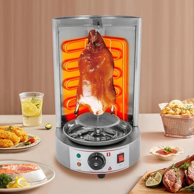 Elektrische Rotisserie Grill - Verticale Kebab Machine - Professioneel Grillen - 360 Graden Draaifunctie