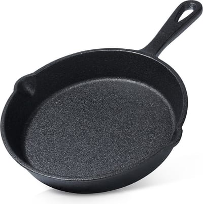 Koekenpan Gietijzeren CAST LINE 15 cm - Multifunctionele Pan voor Vlees - Groenten