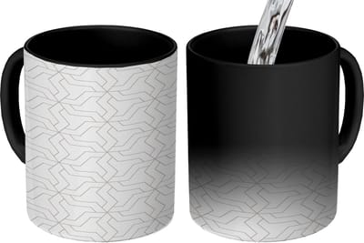 Magische Mok - Foto op Warmte Mokken - Koffiemok - Grafisch - Patroon - Modern - Boemerang - Magic Mok - Beker - 350 ML - Theemok