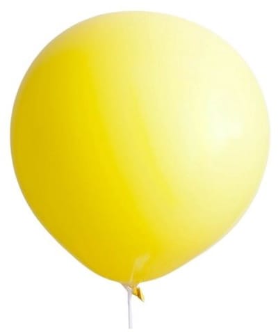 Ballon 24 inch geel - 61cm