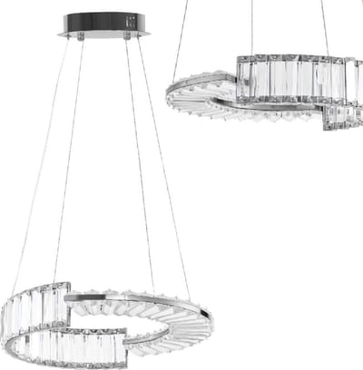 Toolight App1527-Cp40 Hanglamp Chroom 40X40X90Cm