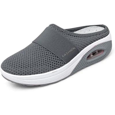 Dames Wig Ademende Slippers 2023 Zomer Antislip Premium Sandalen Vintage Casual Dames Platform Schoenen Plus Maat 43 Slides 43 gray