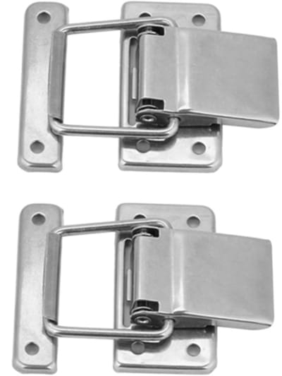 Dailygoods- Klink - Roestvrij Stalen Hardware - Veerbelaste Klink - Kastsluitingen - Duurzaam - Eenvoudig te Installeren - 2 Stuks - Kastsluiting