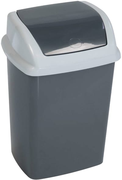 MAUL Afvalbak MAULswing 5 l kunststof 20 x 16 x 29 cm donkergrijs