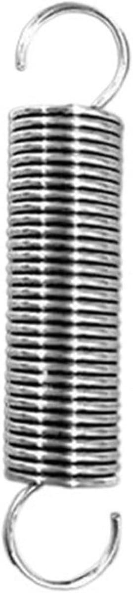 Trekveren RVS - Veren S-Haak - Trampoline Onderhoud - Roestvrij Staal - 20-120 mm - Zilverkleurig