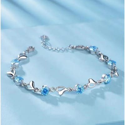 925 Sterling Zilver Hol Hart Zirkonia Armbanden Voor Vrouwen Koreaans Zoet Sprankelend Verstelbare Kettingarmband Mode Sieraden Adjustable gray