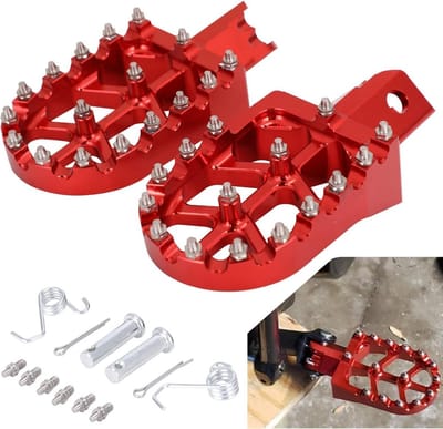 Universele Voetsteun voor Motorfiets - Aluminium CNC Off-road