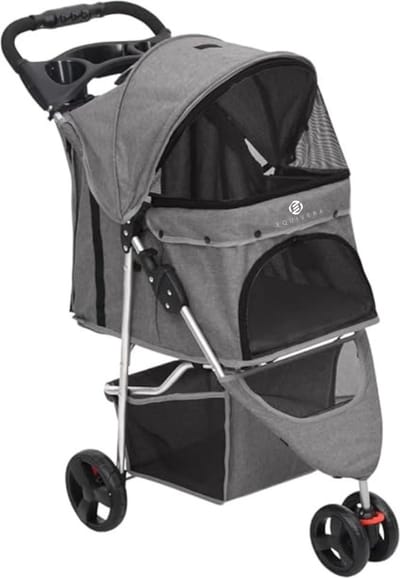 Equivera Hondenbuggy - Honden Buggy - Hondenbuggy's - Hondenbuggy All Terrain - Hondenbuggy Comfort - Hondenwagen - Kinderwagen voor Hond - Kinderwagen voor Honden