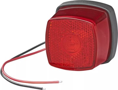 ProPlus Ronde LED markeringslamp - rood - waterdicht - 61 mm