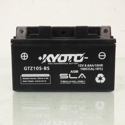 SLA Kyoto-accu voor scooter SYM 150 VS 2006 tot 2013 YTZ10S SLA / 12V 8,6Ah nieuw