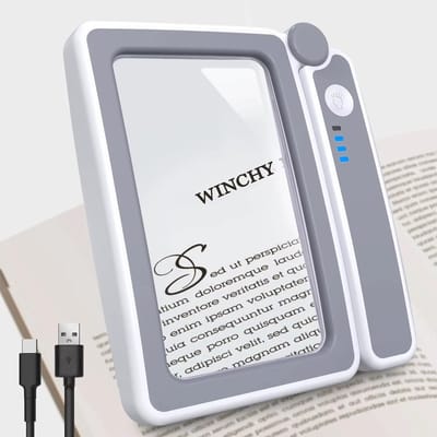 4X Vergrootglas met LED Verlichting - Oplaadbare USB Loupe voor Handmatig Gebruik - Leeslamp en Vergrootglas voor Detailwerk