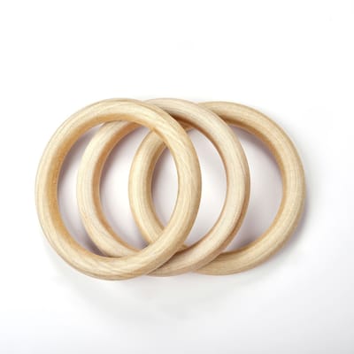 Houten ringcirkel Natuurlijk hout DIY Handwerkdecoratie Babybijtring Knaagdierbijtring Montessori-speelgoed Ornamenten Accessoires