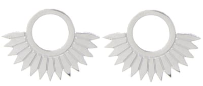 Oorbellen Zon - RVS - 2x1,5 cm - Zilverkleurig