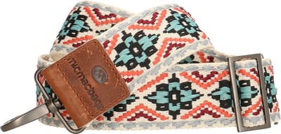 Hide & Stitches New Navajo Schouderband Dames - Verstelbare en afneembare Tasriem - Schouderriem van Canvas en Katoen - Cognac