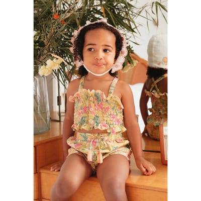 Louise Misha Top Malika Soft Honey Parrots Size: 6Y | Shirts Outlet | Unisex |