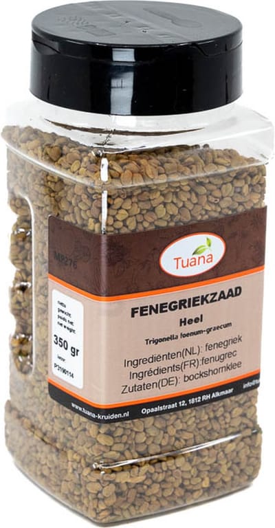 Tuana Kruiden - Fenegriekzaad Heel - Strooibus 200 Gram - Tuanashop - MP-F-0004