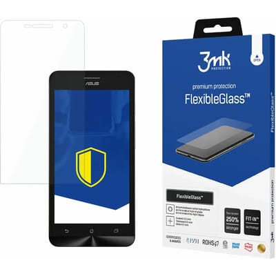 3MK FlexibleGlass Serie - Hybride Screenprotector - Asus Zenfone 6 - 7H Hardheid