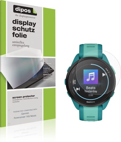 dipos – 6x Matte Beschermfolie geschikt voor Garmin Forerunner 165 Music | Krasbestendige & antireflecterende Screenprotector Ultra-Thin