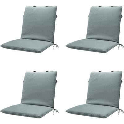 Madison - Stapelstoelkussen Silver canvas eco+ - Ca. 97x49 cm - Set van 4