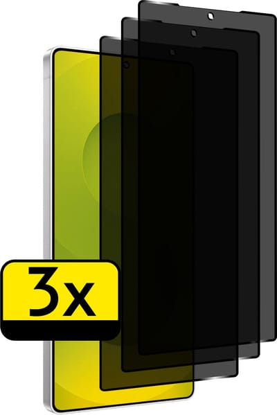 Screenprotector - Geschikt voor Samsung Galaxy S25 Ultra - 3 Stuks - Privacy Filter - Beschermglas - Gehard Glas - Tempered Glass - Screen Protector