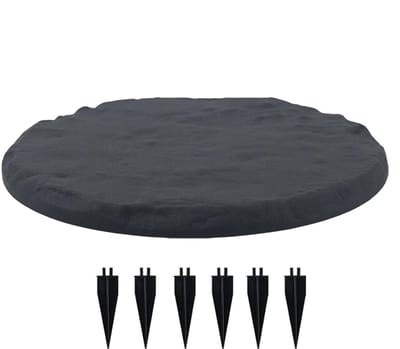 Tuinpad Stenen - Decoratieve Stenen - Buitenpad Aanleggen - Resistent Hars Materiaal - Ca. 39 cm - Grijs