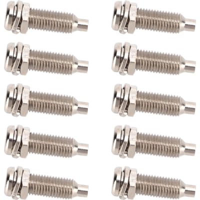 10 stuks 4mm Bindpaal Vernikkeld Messing M6 Moer Paneel Banaanstekkers voor Elektronica Industrieel