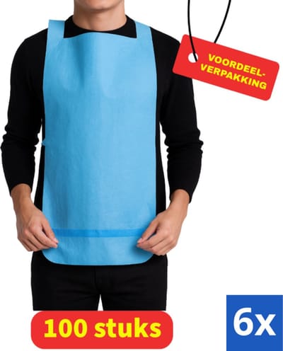 6x Romed Wegwerpslab met opvanggootje - (6x 100 stuks) Voordeel verpakking