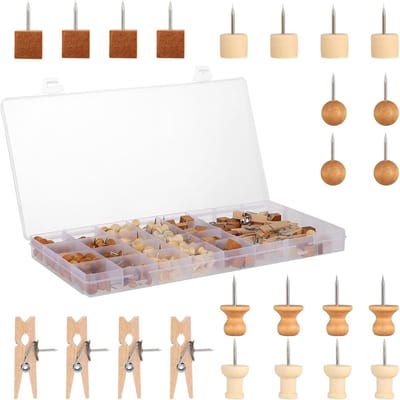 220 Houten Spelden met Opbergdoos voor Prikbord, Kaarten en Ambachten