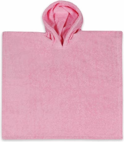 Funnies Poncho - roze - katoen badstof - 55 x 55 cm