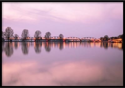 Poster John S. Thompsonbrug - 30x40 cm Met Fotolijst - Gebouwen Poster - WALLLL
