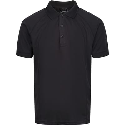 Regatta Professioneel Heren Coolweave Poloshirt met korte mouwen (Zwart)